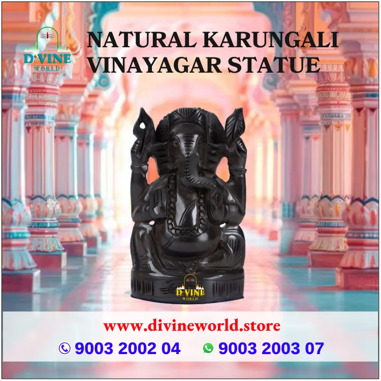 Natural Karungali Vinayagar Statue